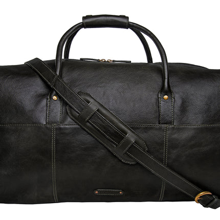 Hidesign Charles Leather Cabin Travel Duffle Weekend Bag