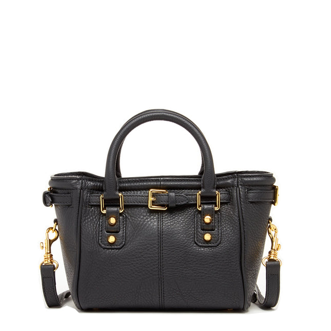 Top Handle Leather Satchel Bag Black Purse Crossbody Bag for Women
