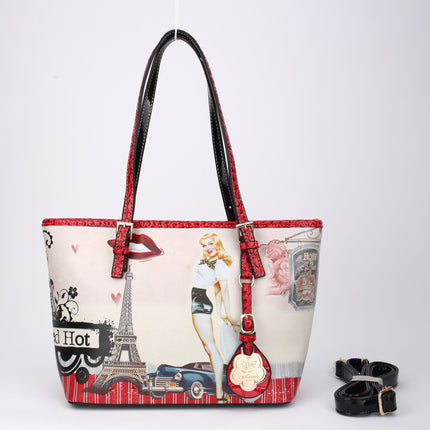 Retro Rebel Satchel Graphic Tote Bag