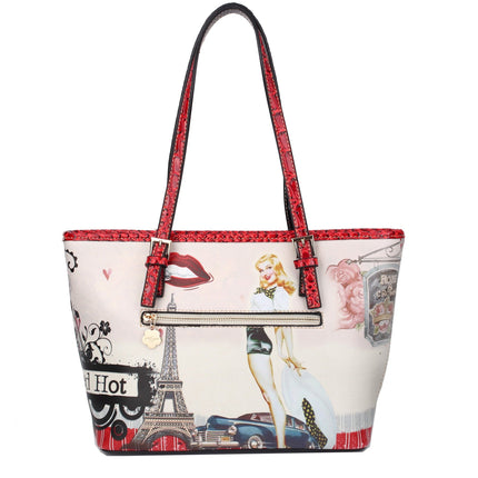 Retro Rebel Satchel Graphic Tote Bag