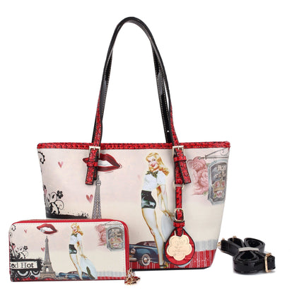 Retro Rebel Satchel Graphic Tote Bag