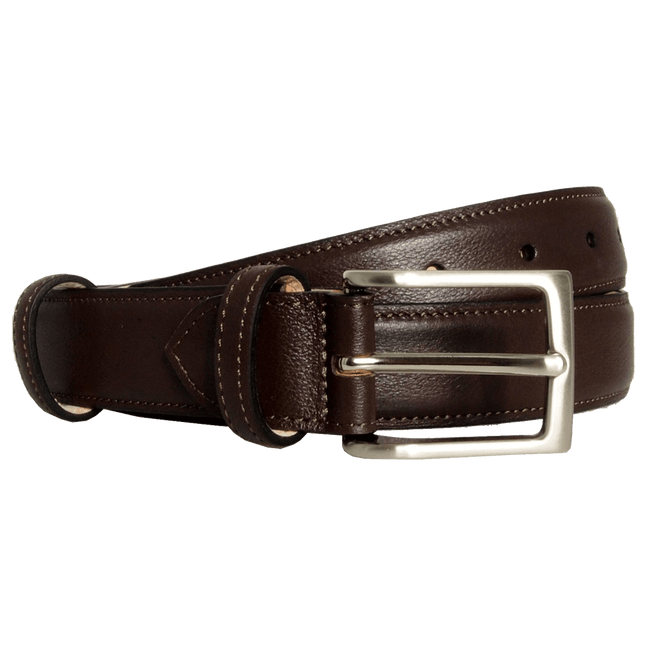 30 Mm Sartorial Fine-Grained Leather Belt Brown