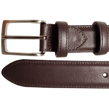30 Mm Sartorial Fine-Grained Leather Belt Brown