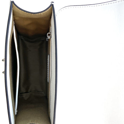 Convertible Leather Backpack Purse White Crossbody Bag