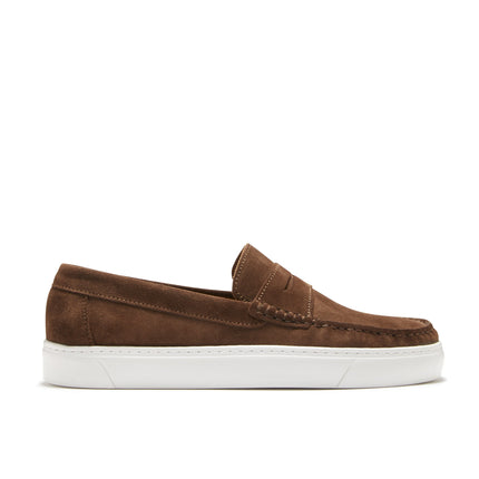 Slip-On Sneaker Loafers, Brown Suede