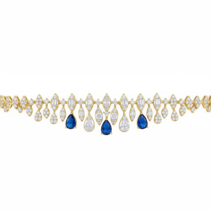Duchess Sapphire Tennis Bracelet Gold