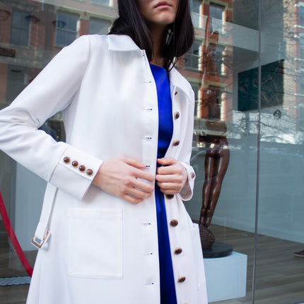 Monique White Coat