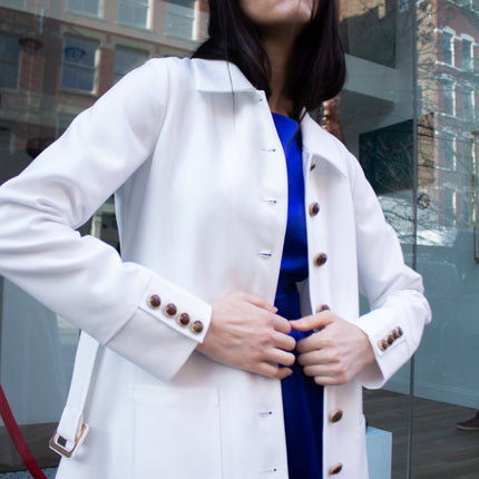 Monique White Coat