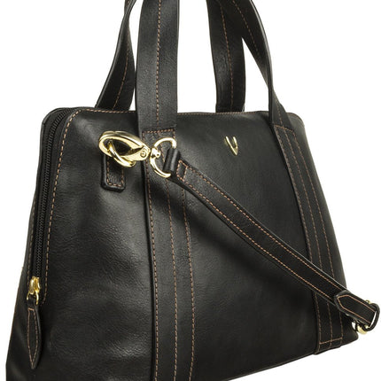 Cerys Medium Leather Satchel With Shoulder Strap