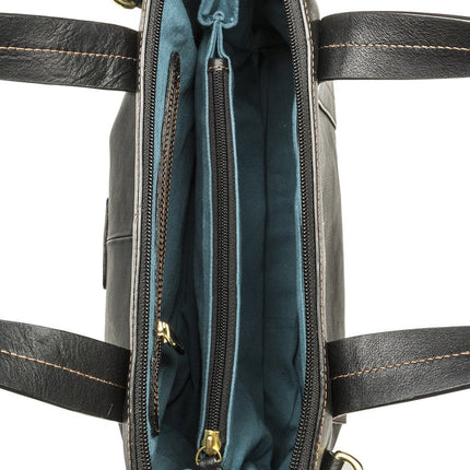 Cerys Medium Leather Satchel With Shoulder Strap