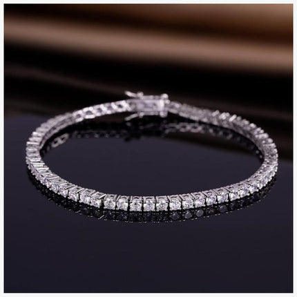 3.00 CTW AGI Certified Lab-Grown Diamond Tennis Bracelet in 14K Yellow or White Gold – G/vs Clarity