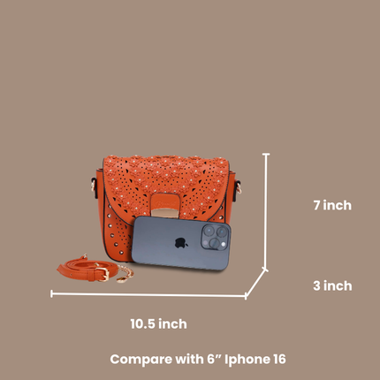 Brangio Elegant Floral Radiance Crossbody