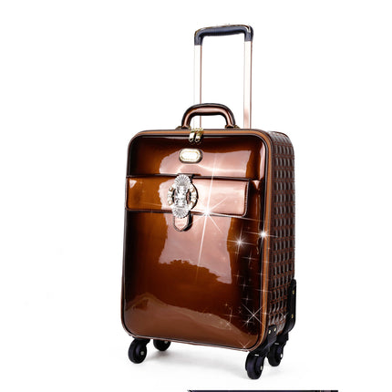 Brangio Italy Luxury Patent Leather Carry-On Luggage