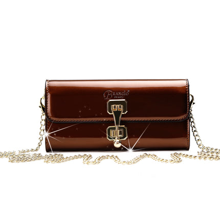 Brangio Italy Glossy Luxury Clutch & Wallet Crossbody Purse