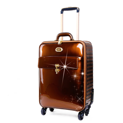 Brangio Italy Luxury Carry-On Luggage – Rolling Suitcase
