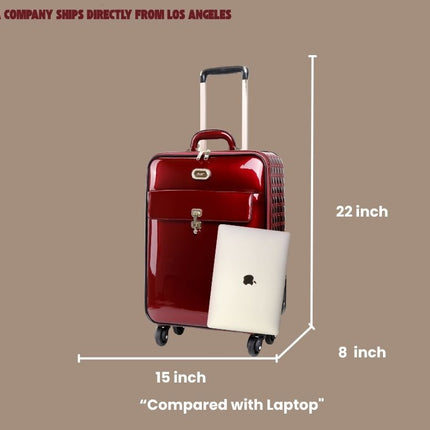 Brangio Italy Luxury Carry-On Luggage – Rolling Suitcase