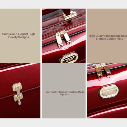 Brangio Italy Luxury Carry-On Luggage – Rolling Suitcase