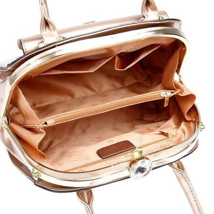 Brangio Italy Elegant Patent Handbag