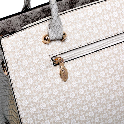 Brangio Silver Elegance Heart Tote Bag