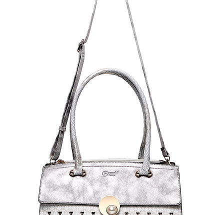Brangio Silver Elegance Heart Tote Bag