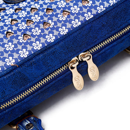 Brangio Elegant Heart-Patterned Handbag