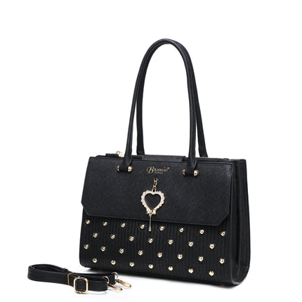 Brangio Italy Elegant Glow Heart Satchel Bag