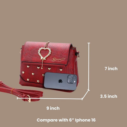 Heart Beat Cross-Body Fashion Satchel