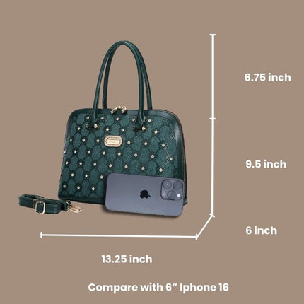 Wildflower Blossom Handmade Classy Canvas Medium Satchel