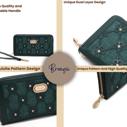 Wildflower Handmade Wristlet Wallet