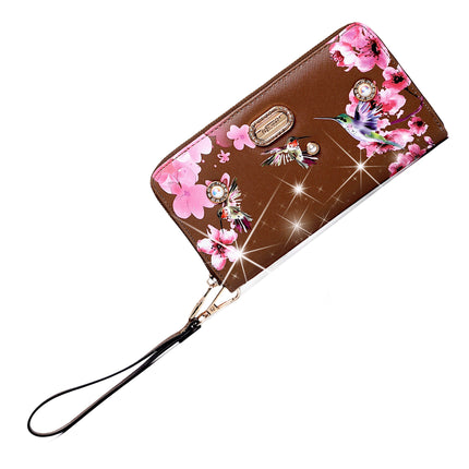 Hummingbird Crystal Laced Vegan Backpack + Wallet