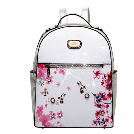 Brangio Italy Floral Hummingbird Backpack – Fashion Travel Backpack