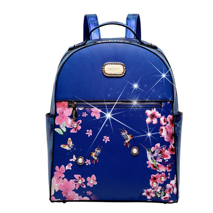 Brangio Italy Floral Hummingbird Backpack – Fashion Travel Backpack