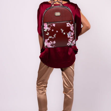 Brangio Italy Floral Hummingbird Backpack – Fashion Travel Backpack