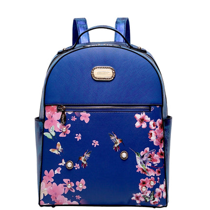 Hummingbird Crystal Laced Vegan Backpack + Wallet
