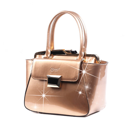 Brangio Sleek Metallic Handbag