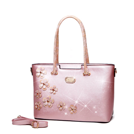 Brangio Italy Silver Bloom Tote