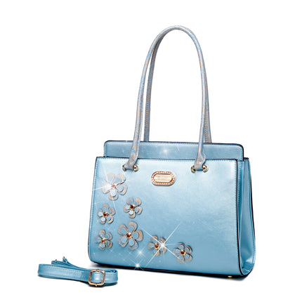 Brangio Italy Silver Bloom Tote