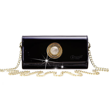 Brangio Patent Luxury Clutch & Wallet