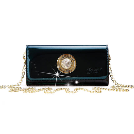 Brangio Patent Luxury Clutch & Wallet