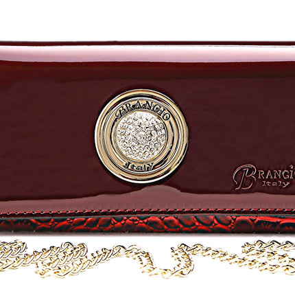 Brangio Patent Luxury Clutch & Wallet