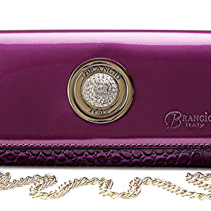 Brangio Patent Luxury Clutch & Wallet