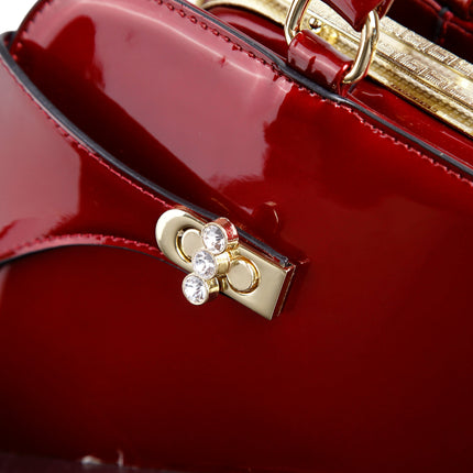 Brangio Elegant Patent Handbag