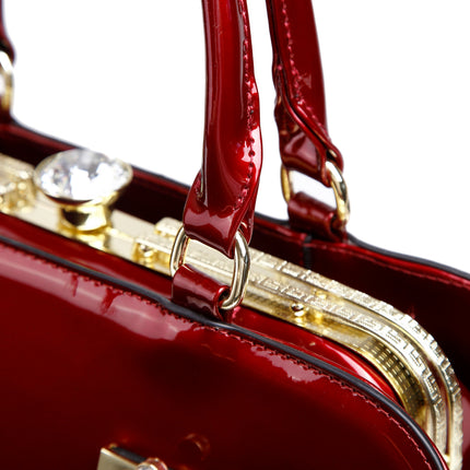 Brangio Elegant Patent Handbag