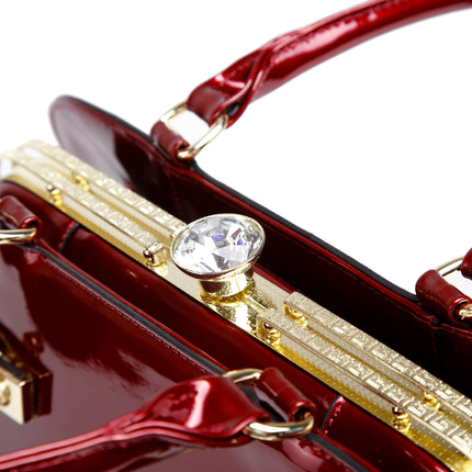 Brangio Elegant Patent Handbag