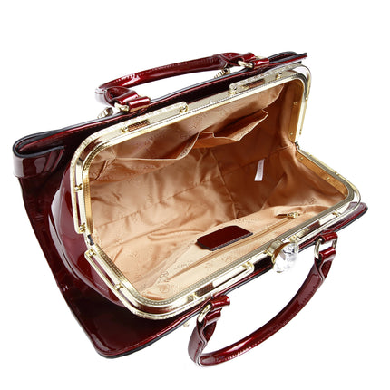 Brangio Elegant Patent Handbag
