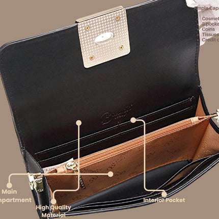 Brangio Italy Floral Patent Leather Crossbody Wallet Bag With Gold Chain Strap