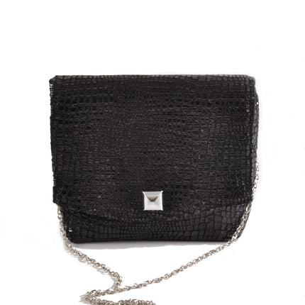 Boa Black Square Clutch