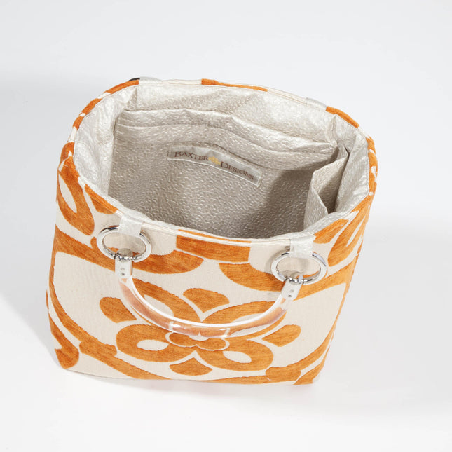 Stencil Orange Small Tote