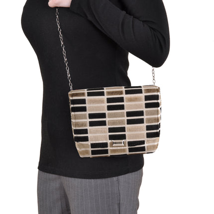 Block Black Square Clutch