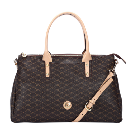 Misty Milan Monogram  Genuine Leather Satchel Bag  [Made in Italy]
